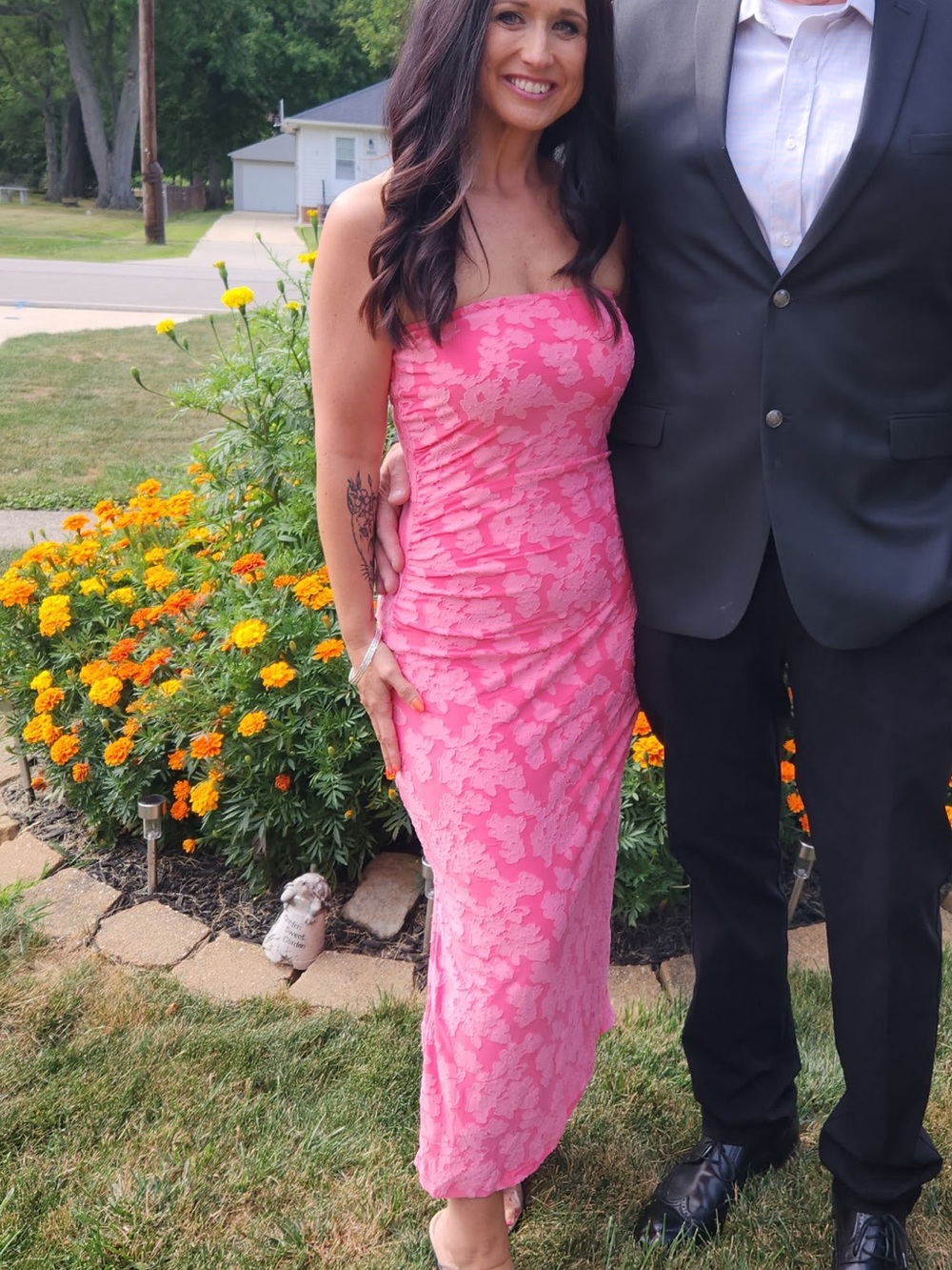 Pink wedding guest Maxi Dress